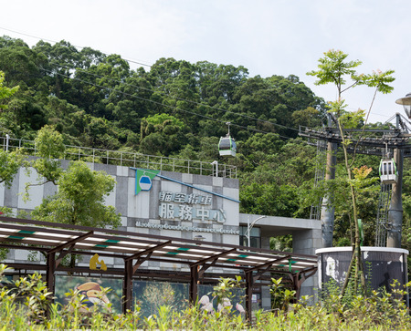 TAIPEI TAIWAN-MAY 6:Maokong Gondola Service Center at Maokong Station on May 6, 2016 at Taipei Taiwanのeditorial素材