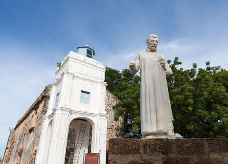 St.Paul's church at Malacca Malaysiaの写真素材