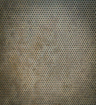 Rusty perforated sheet backgroundの素材