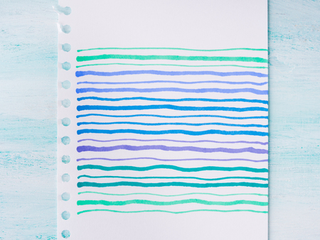 Colorful hand drawn card for invitation, birthday greetings. Copy spaceの写真素材