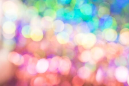 Abstract blur sequin dress colorful bokeh neon light. Design backdrop. Disco color