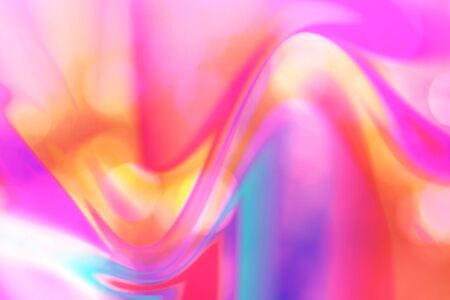 Abstract pink neon color fluid blur natural background with bokeh.の写真素材