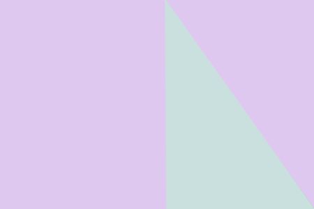 Light purple and green geometrical background. Copy space flat lay