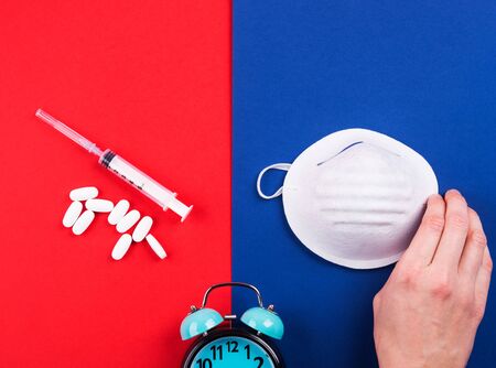 Novel coronavirus 2019-nCoV  Epidemic danger prevention. Urgency for vaccine , treatment concept on...