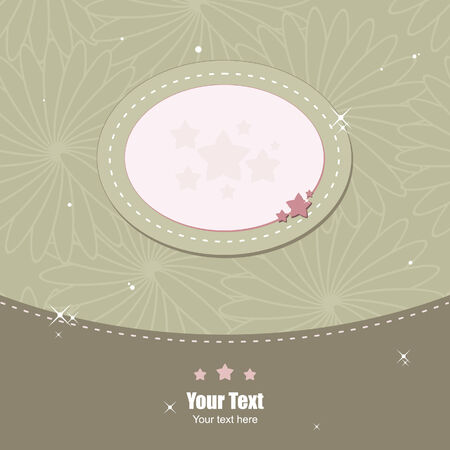 Greeting card with frame for photoのイラスト素材