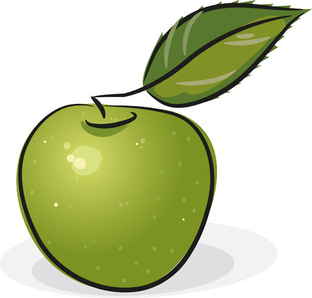 Green apple  のイラスト素材