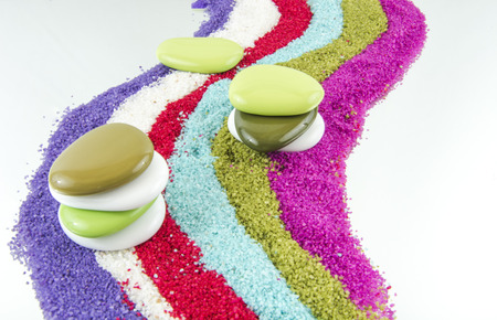 Sand and various colorsの写真素材
