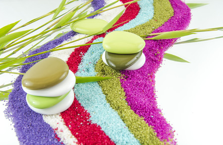 Sand and various colorsの写真素材