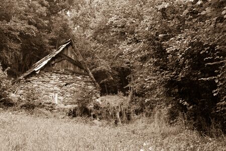 old mountain house pictures in France , Pyreneesの写真素材