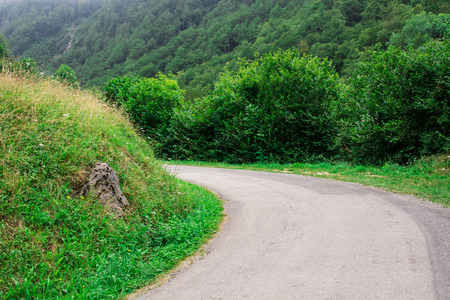 road in a mountain of france europeの写真素材