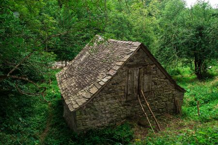old mountain house pictures in France , Pyreneesの写真素材