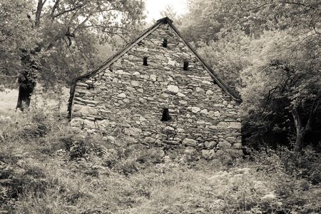 old mountain house pictures in France , Pyreneesの写真素材
