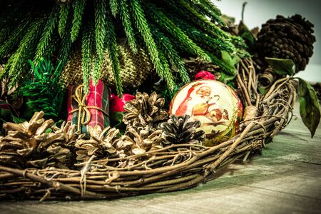 theme about the atmosphere of Christmas and winter approachingの写真素材