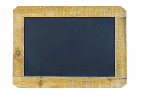Slate board on white backgroundの写真素材