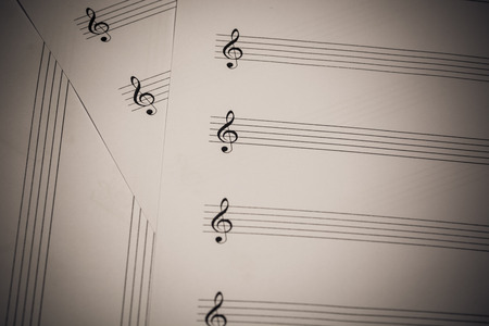 music score backgroundの写真素材