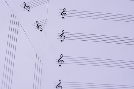 music score backgroundの写真素材