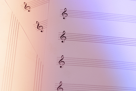 music score backgroundの写真素材