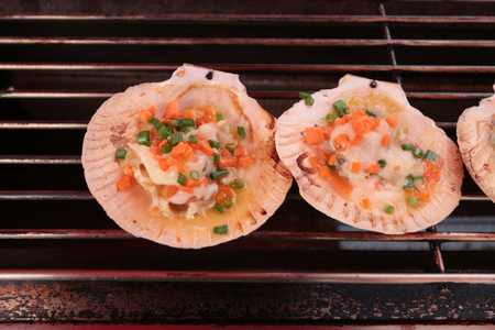 Scallop is another popular seafood.の写真素材