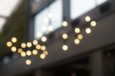 Bokeh decorating light.