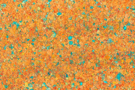 colored orange and azure spots for backgroundの写真素材
