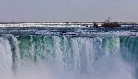 Background with an amazing Niagara waterfall