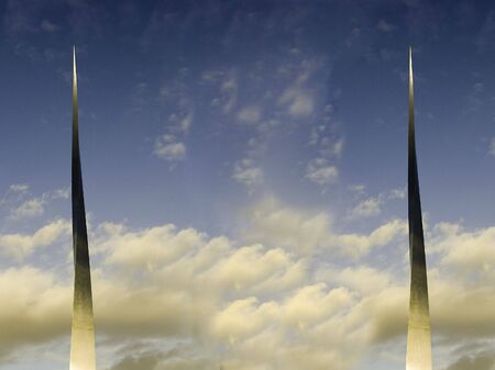 reach for the skyの写真素材