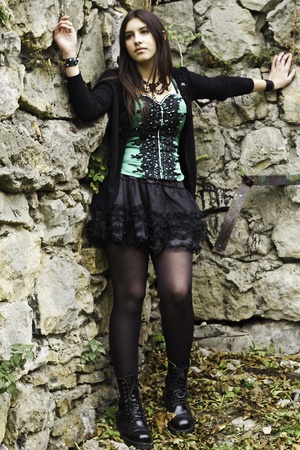 Gothic girlの写真素材