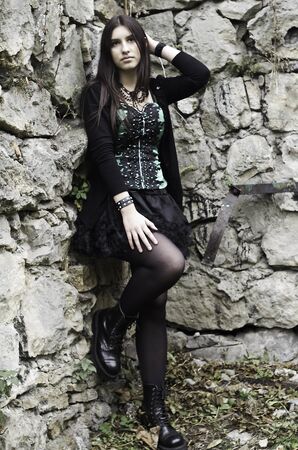 Gothic girlの写真素材