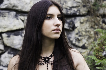Gothic girlの写真素材