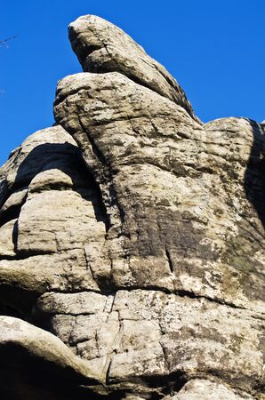 Szczeliniec - the rocky mountain in western Polandの写真素材