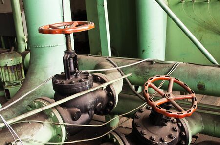 the cast iron parts for various machinesの写真素材