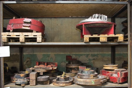 the cast iron parts for various machinesの写真素材