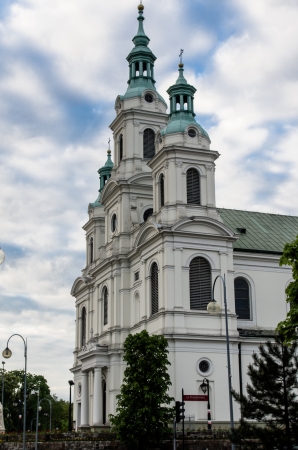 the church of saint Lambert in Radomsko,lodzkie province, Polandの写真素材