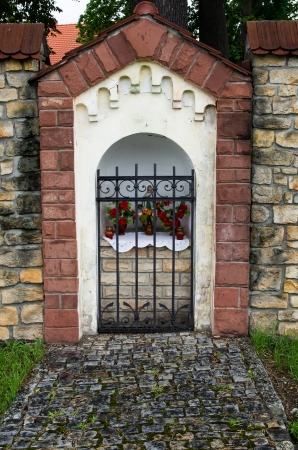 the small chapel, in Tarnowice, silesia, Polandの写真素材