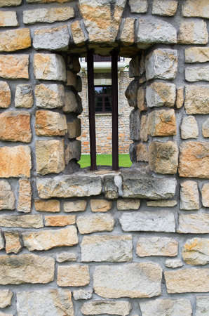 The Defensive wall made   of sandstoneの写真素材