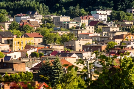 Radzionkow- small town at upper Silesia, Polandの写真素材