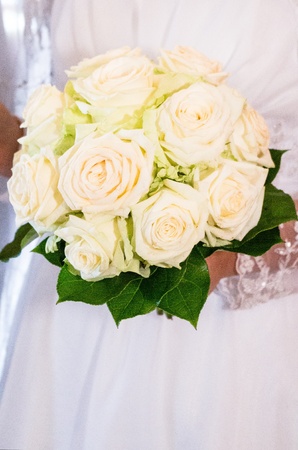 Wedding bouquet full of pretty flowersの写真素材