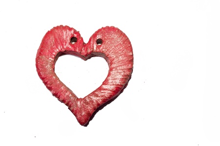 The gingerbread hearts for valentine day. Isolatedの写真素材