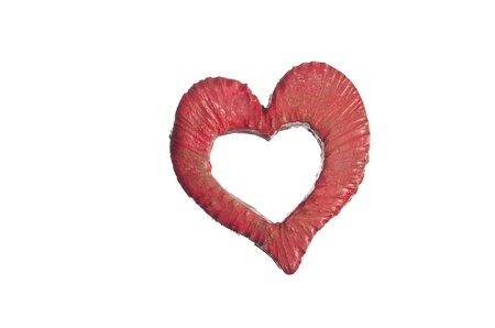 heart made   out of clay  Crafts for Valentineの写真素材