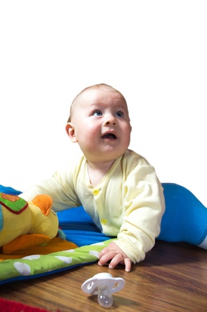 small caucasian boy,  eight months oldの写真素材
