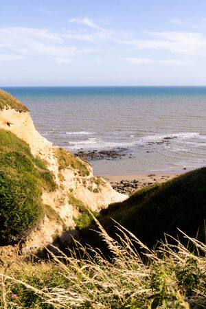 Great cliffs in Hasting-South East Englandの写真素材