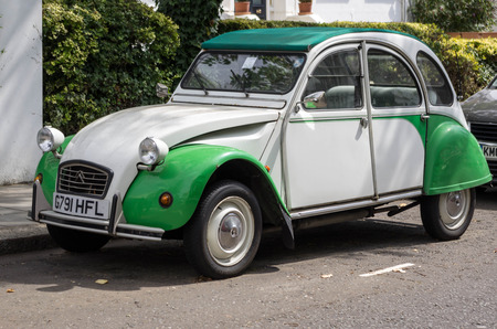 london, united kingdome 24 AUGUST 2014 Restored Citroen 2CV