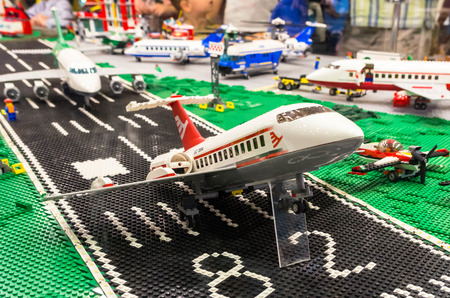 Gliwice.PL - 13 september 2014. Exhibition of lego blocks in Mall 2014,09,13 GLIWICE. POLANDのeditorial素材