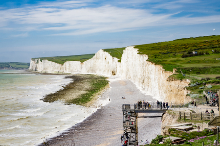 Seven Sisters Country Park in Sussex, UKのeditorial素材