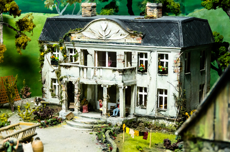 WROCLAW,PL 23 JUNE - stacyjkowo - Myseum of model railway Wroclaw,Poland - 23 June 2015のeditorial素材