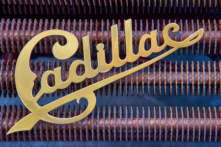 LONDON -October 31 : Regent street motor show -Acadillac emblem