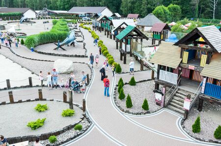 Serbsk 05 July. View at  'seapark" Serbsk. 05 July 2016 Polandのeditorial素材