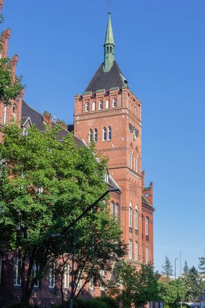 Gliwice,Poland - 13 may 2018 - One of building of technical university in Gliwice, Poland.のeditorial素材