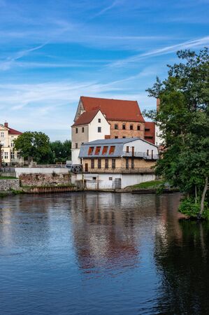Darlowo, st pomerania, Poland 28,08,2016 - View at small town Barlowo. On west pomerania voivodsipのeditorial素材