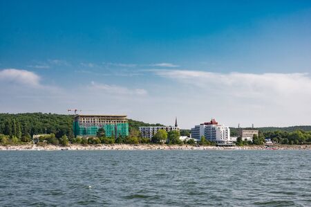 Miedzyzdroje, westpomerania, Poland -  June 22 2018 Miedzyzdroje beach during summertimeのeditorial素材